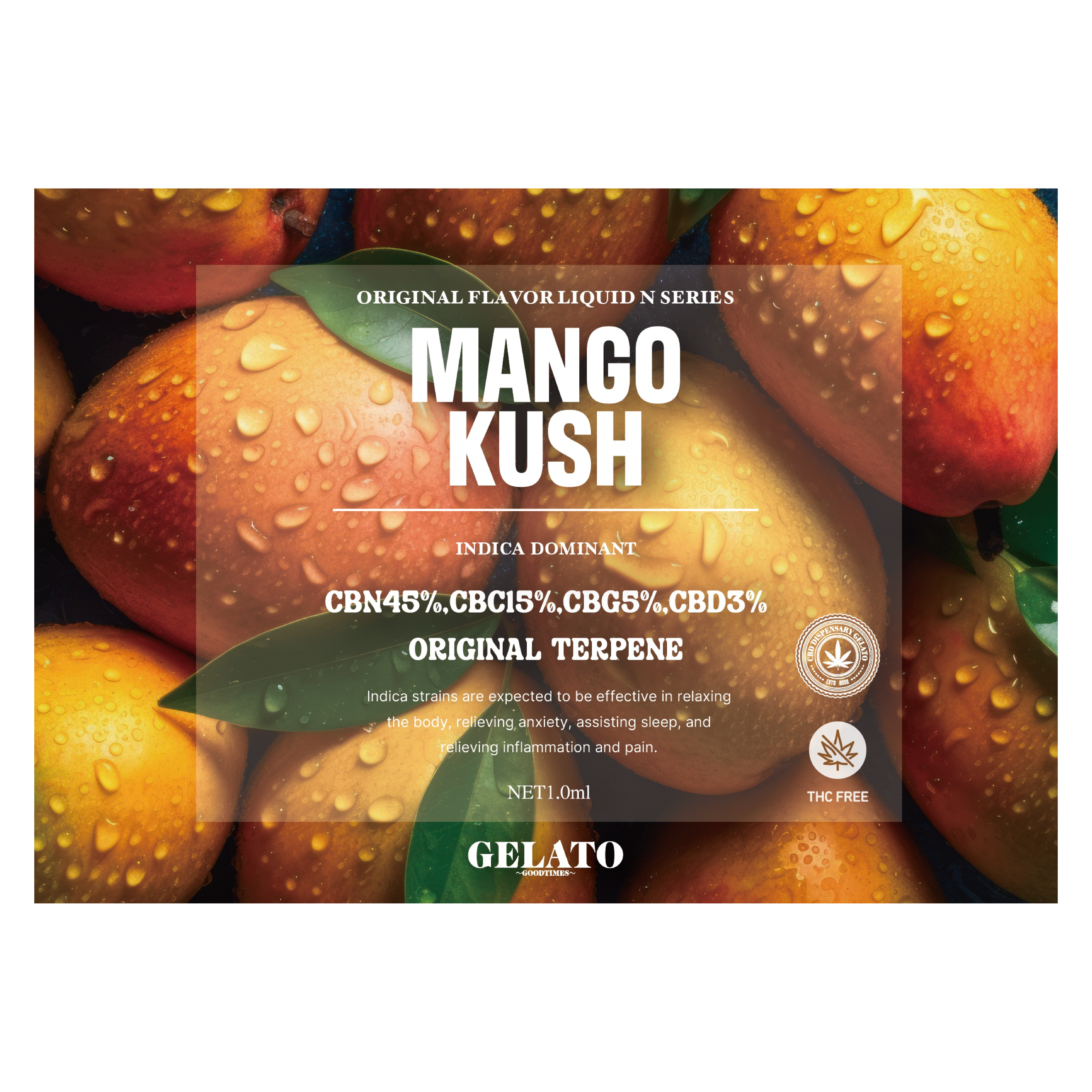 CBNリキッド MANGO KUSH 1.0ml – CBD Dispensary Gelato